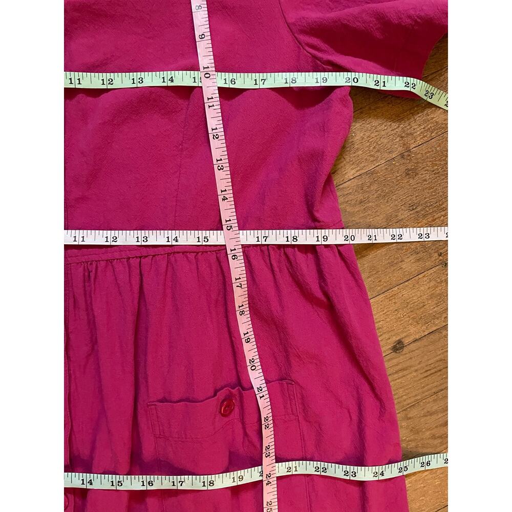 Pink Appleseeds Shirt Dress Large - Picture 7 of 8
